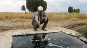 Erzurum’da yanan su gizemi Köpükler çakmakla alev alıyor