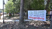 Spil Dağı’nda hafta sonu çocuklarla kamp kurdular