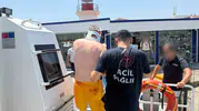Bodrum açıklarında teknede yaralanan yolcuyu Sahil Güvenlik kurtardı
