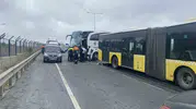 Arnavutköy yolunda otobüs kazası