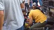 Küçükçekmece'de hafriyat kamyonu bir yayaya çarptı