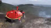 Düzce'de fındık bahçesinde çıkan yangın korkuttu