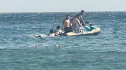 Kumburgaz sahilinde boğulma tehlikesi geçiren kadını cankurtaranlar kurtardı