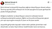 Mehmet Şimşek enflasyonda düşüşün sürdüğünü duyurdu