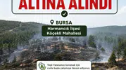 Harmancık'ta korku dolu anlar: Tarım arazisinden ormana sıçradı