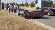 Adıyaman Kahta yolunda kaza İki kişi yaralandı