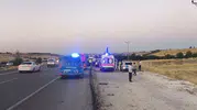 Adıyaman yolunda araç takla attı