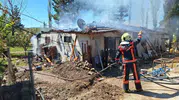 Mermer atölyesinde yangın İskilip'te iş yeri kül oldu
