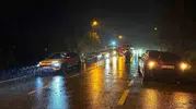 Giresun'da şiddetli yağış yolu kapattı
