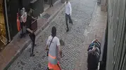 Beyazıt’ta hırsıza karşı süpürgeli müdahale