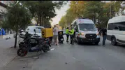 Motosikletli, yasak U dönüşüne takıldı 1 yaralı