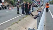 Çekici 500 metre sonra motosiklete çarptı Karabük-Bartın yolunda 2 ölü