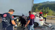 Tokat'ta tıra çarpan sürücü hayatını kaybetti