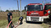 Tekirdağ Muratlı'da korkutan ot yangını ucuz atlatıldı
