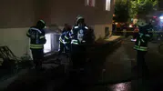 Erzurum'da apartman yangını mahalleliyi sokağa döktü