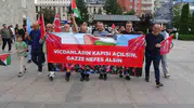 Erzurumda hekimlerden Gazze için 142. sessiz protesto