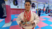 Hataylı genç karateci dünya şampiyonluğu için mindere çıkıyor