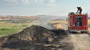 Çankırı Tüney köyünde korkutan arazi yangını
