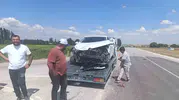 Çorum Alaca’da kavşak kazası İki kişi hastanelik oldu
