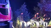 Kastamonu yolunda sürücü virajı alamayınca kaza yaptı
