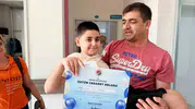 Kepezli çocuklara sünnet sonrası cesaret madalyası gibi belge