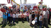 Erzurum'da koruyucu aileler ve çocuklar doyasıya eğlendi