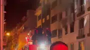 Tokat'ta apartman dairesinde yangın paniği