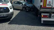 Kapıkule yolunda tır ile otomobil kazası