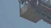 Palu'da leyleğin imdadına itfaiye yetişti
