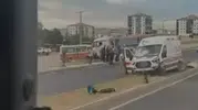Polatlı'da kaza Acil müdahaleye giden ambulans otomobille çarpıştı, 5 yaralı