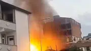 Samsun Tekkeköy'de depoda korkutan yangın