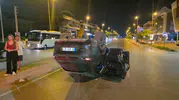 Antalya'da gece yarısı dehşeti: Kontrolden çıkan otomobil takla attı