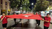 Kırşehir sokakları ay-yıldızlı bayraklarla kırmızı beyaza büründü