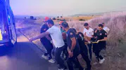 Bingöl yolunda otomobil kontrolden çıktı