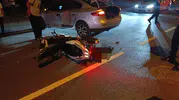 Kırşehir’de ters yöne giren motosikletin karıştığı kaza kameraya yansıdı