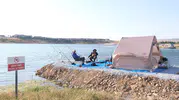 Yozgat Mükremin Göleti balıkçılarla doldu taştı
