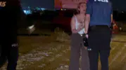 Eski sevgilisinin darbından polis sayesinde kurtuldu
