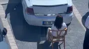 Yalova'da park yeri kavgası Sandalyeyle nöbet tuttu