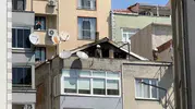 Kağıthane’de çatı yangını paniği