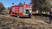 Tavşanlı’da kuru ot yangını büyümeden söndürüldü