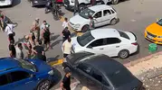 Osmaniye'de kontrolden çıkan otomobil otoparka uçtu