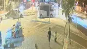 Çorlu’da kırmızı ışık kazası kameraya yansıdı