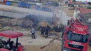 Eskişehir’de kışlık saman stoku alevlere teslim oldu