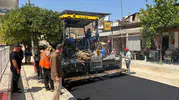 Yenipazar’ın ana caddesinde asfalt mesaisi başladı