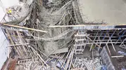 Erzurum'da inşaat faciası ucuz atlatıldı