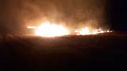 İslahiye’de gece çıkan arazi yangını korkuttu