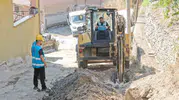 Köşk Başçayır’da su hattı yenileniyor