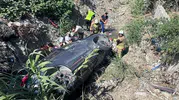 Samandağ’da otomobil devrildi, iki kişi yaralandı