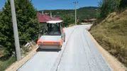 Keles Delice yolunda asfalt mesaisi başladı