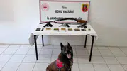 Bolu'da bir eve düzenlenen operasyonda cephanelik çıktı
